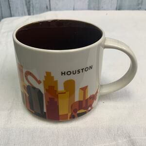 2014 New Starbucks You Are Here Collection Houston 14oz Ceramic Coffee Mug